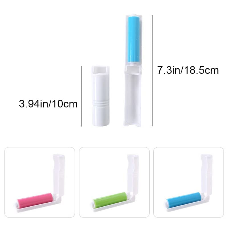 VANTIYAUS Lint Rollerï¼ˆ4pcsï¼‰ Reusable Foldable Portable Clothes Washing Carpet Sheets dust Suction Brush Picker Set Cleaner,Pet Hair Remover Brush(Random Color) - Image 2